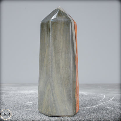 Natürlicher Polychromer Jaspis Obelisk - 445,16g