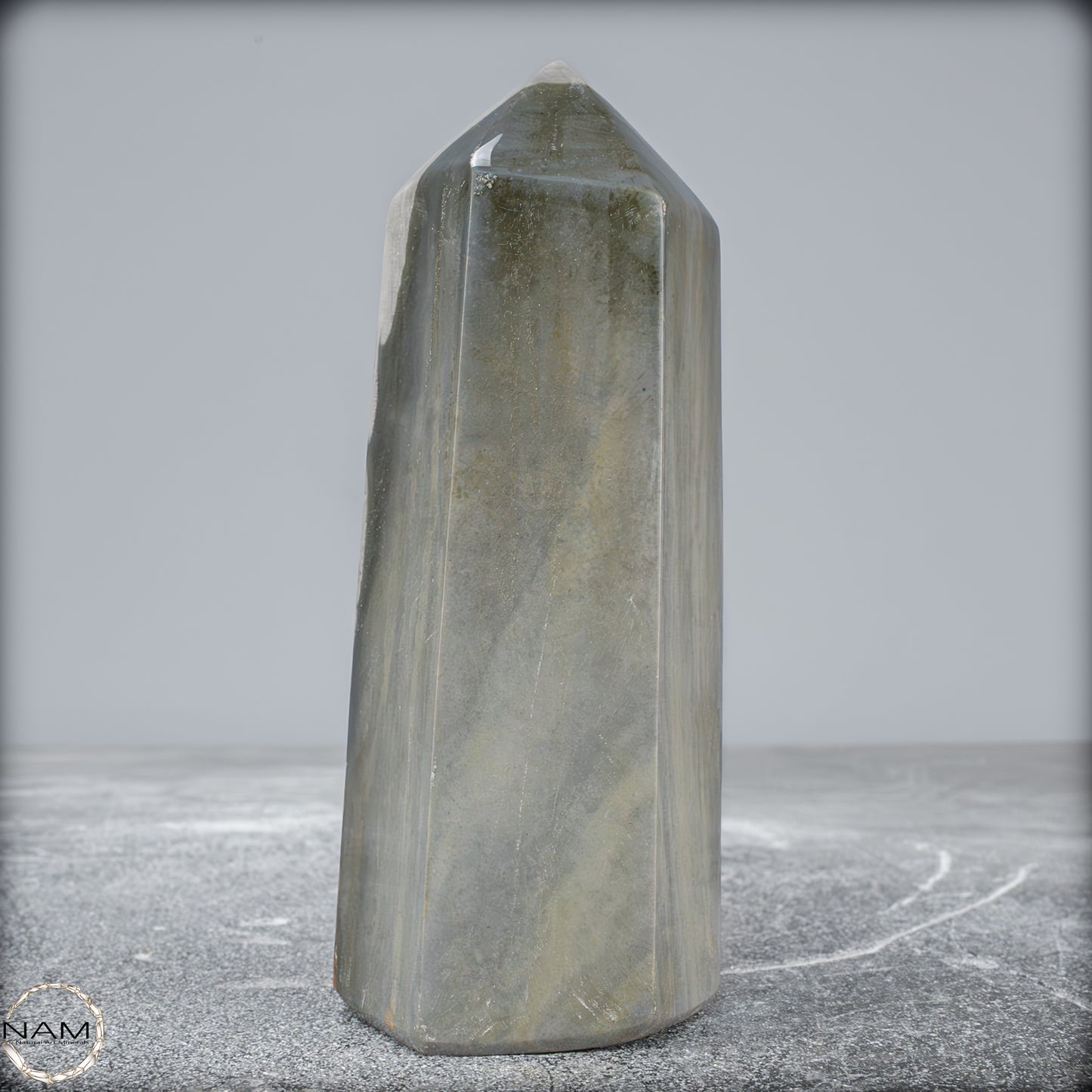 Natürlicher Polychromer Jaspis Obelisk - 445,16g