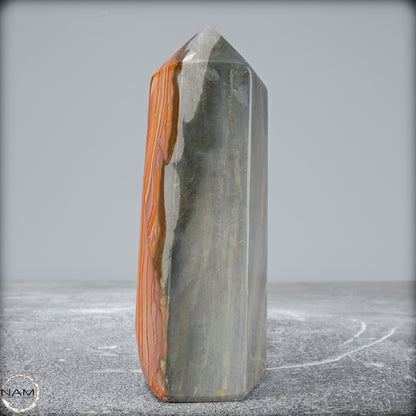 Natürlicher Polychromer Jaspis Obelisk - 445,16g