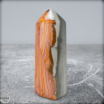 Natürlicher Polychromer Jaspis Obelisk - 445,16g