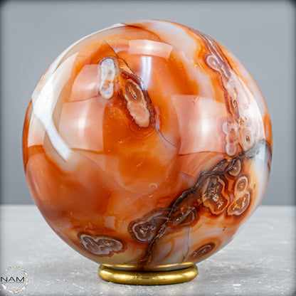 Natürliche Mehrfabige Carneol Kristall Kugel - 1515,36 g