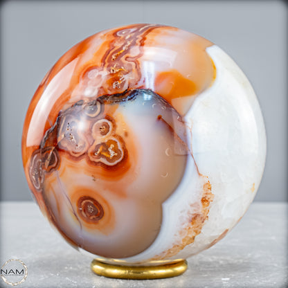 Natürliche Mehrfabige Carneol Kristall Kugel - 1515,36 g