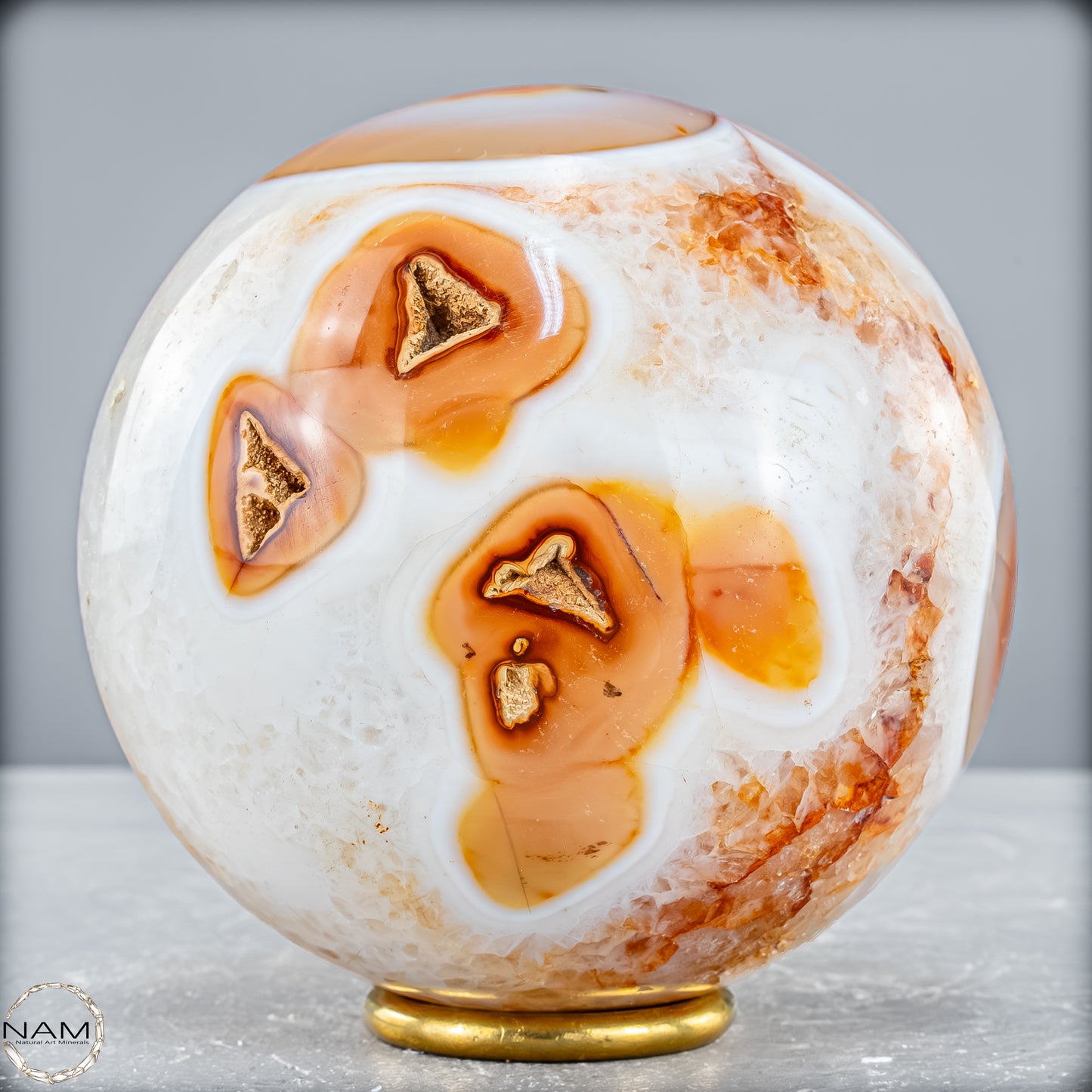 Natürliche Mehrfabige Carneol Kristall Kugel - 1515,36 g