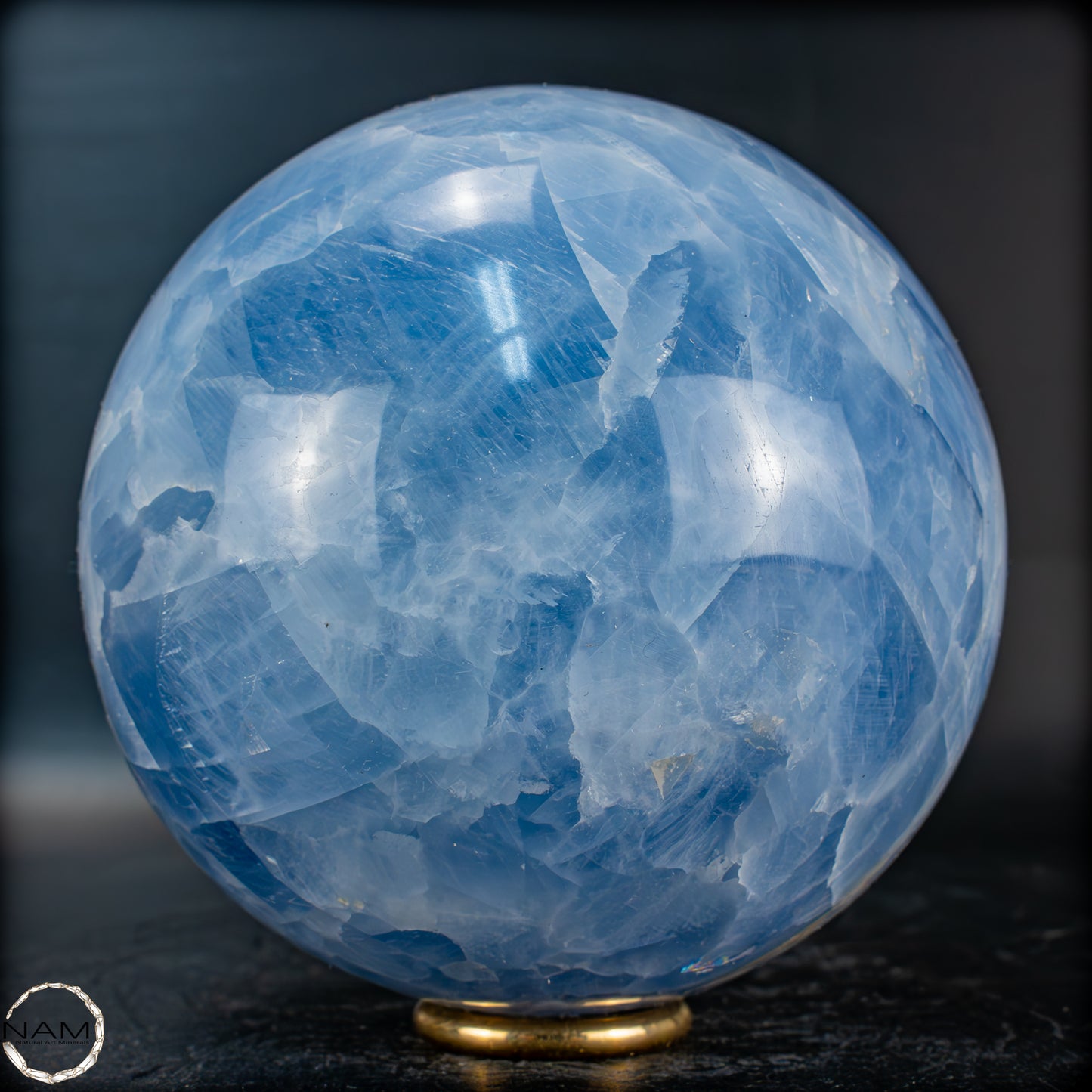 Natürliche Blaue Calcit-Kristall Kugel - 1106,35g