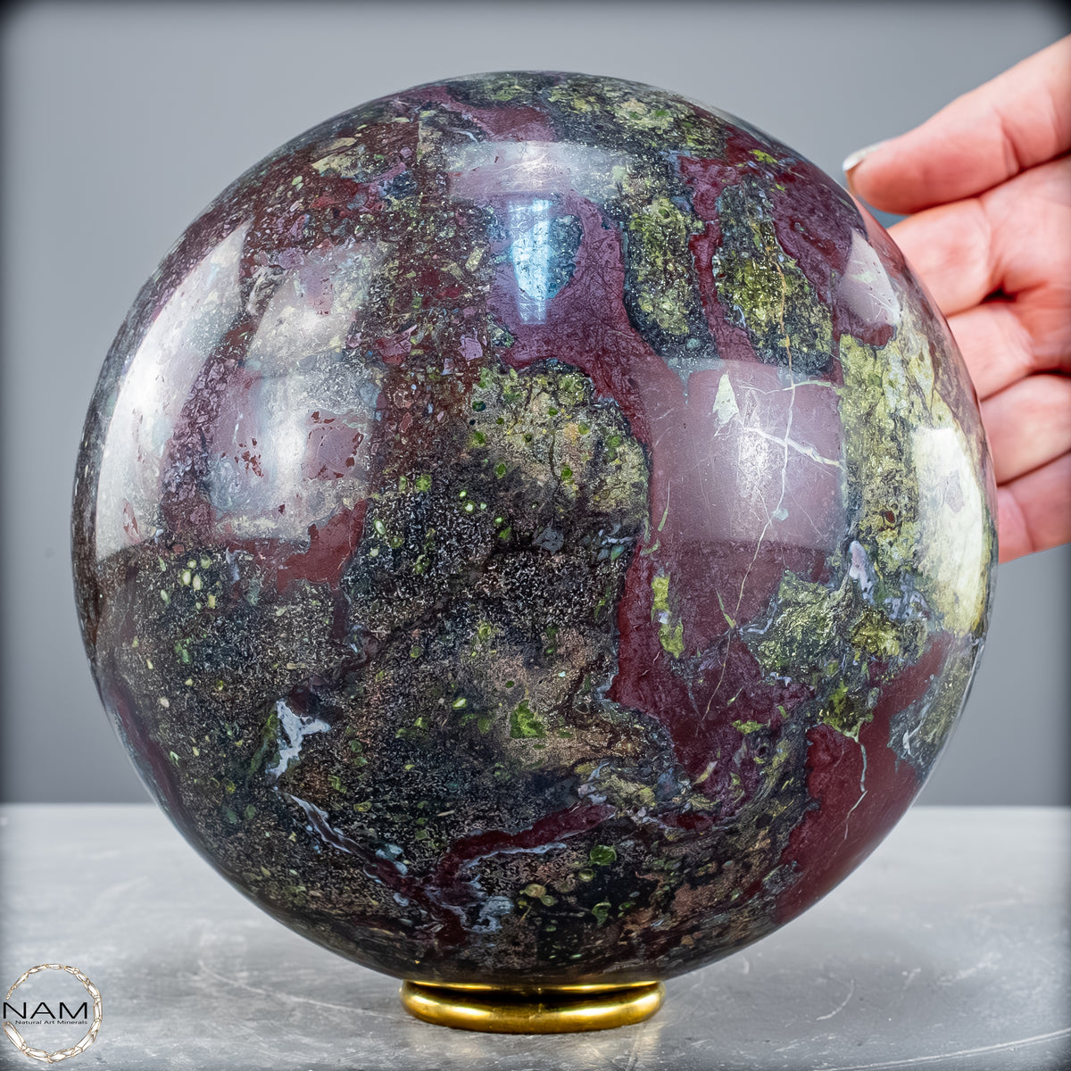 Natürliche Drachenblut-Jaspis Kugel aus Australien - 4487,16 g