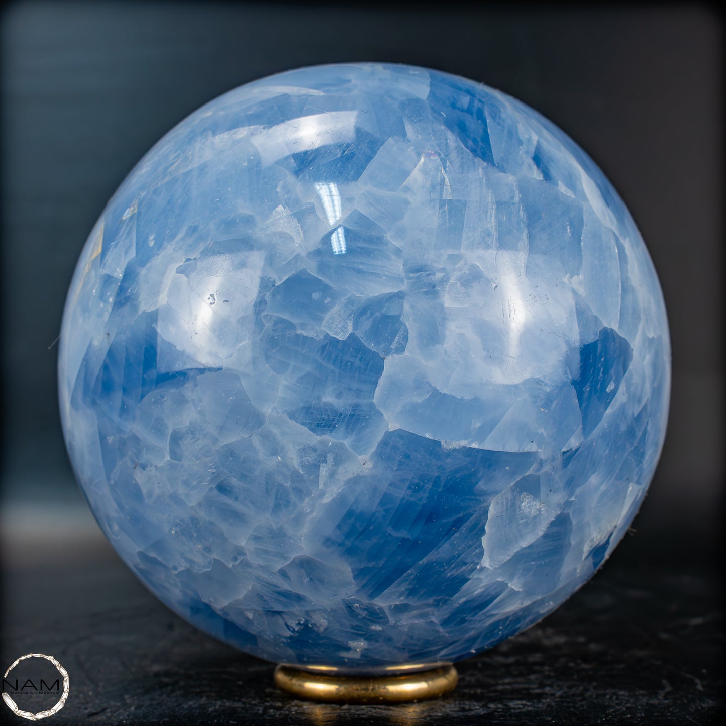 Natürliche Blaue Calcit-Kristall Kugel - 1106,35g