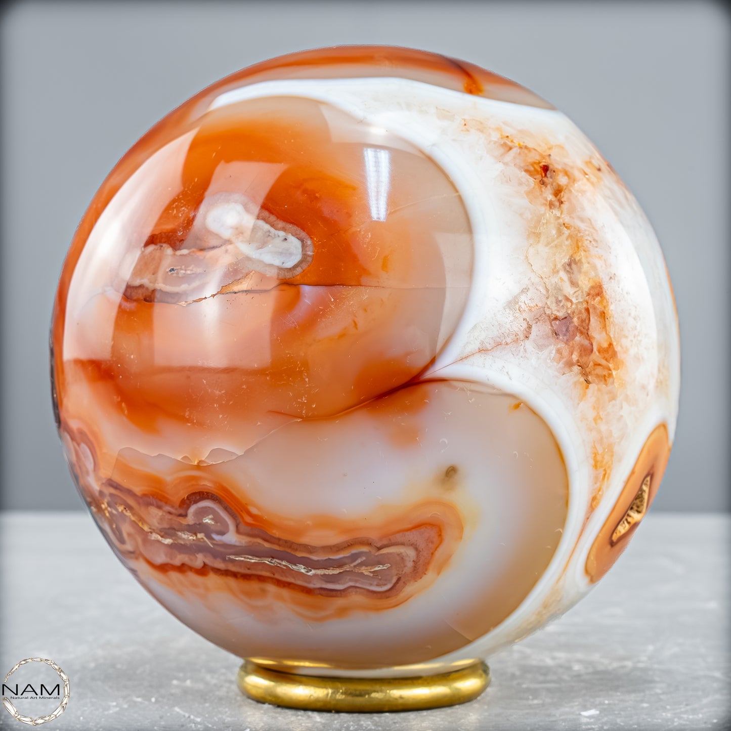 Natürliche Mehrfabige Carneol Kristall Kugel - 1515,36 g