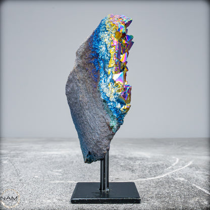 Kristall-Aura-Amethyst auf Ständer – 365,15g