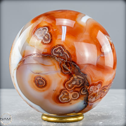 Natürliche Mehrfabige Carneol Kristall Kugel - 1515,36 g