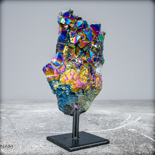 Kristall-Aura-Amethyst auf Ständer – 365,15g