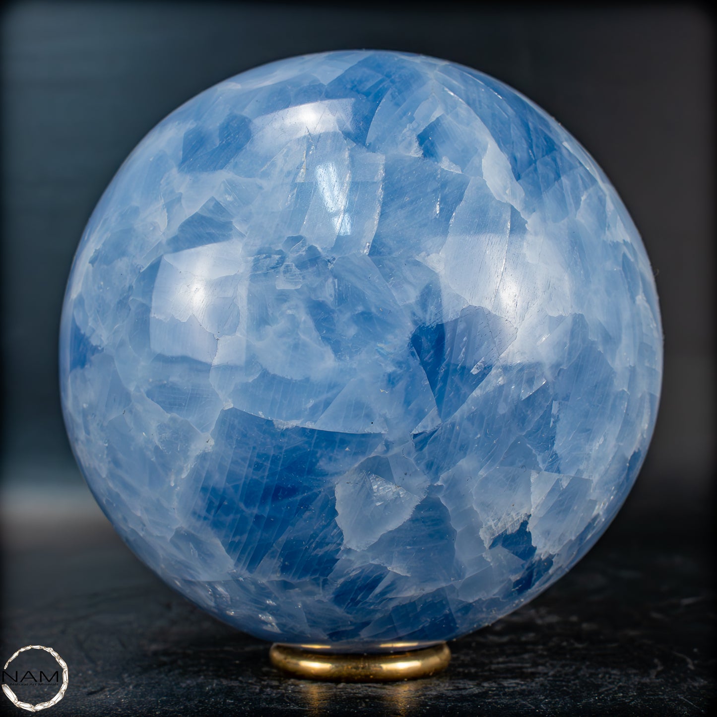 Natürliche Blaue Calcit-Kristall Kugel - 1106,35g
