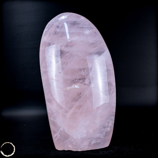 Natürliche Rosenquarz-Kristall Freiform aus Brasilien - 767,76g