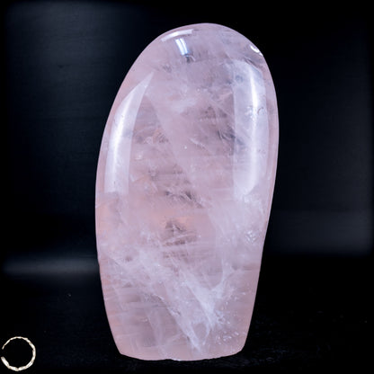 Natürliche Rosenquarz-Kristall Freiform aus Brasilien - 767,76g