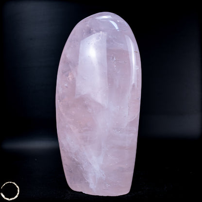 Natürliche Rosenquarz-Kristall Freiform aus Brasilien - 767,76g