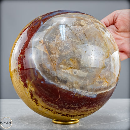 Natürliche Ocean-Jaspis-Achat Kugel - 6126,26 g