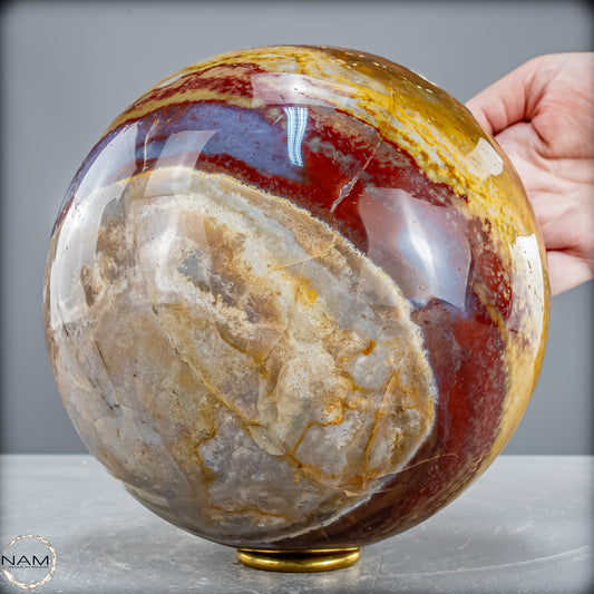 Natürliche Ocean-Jaspis-Achat Kugel - 6126,26 g
