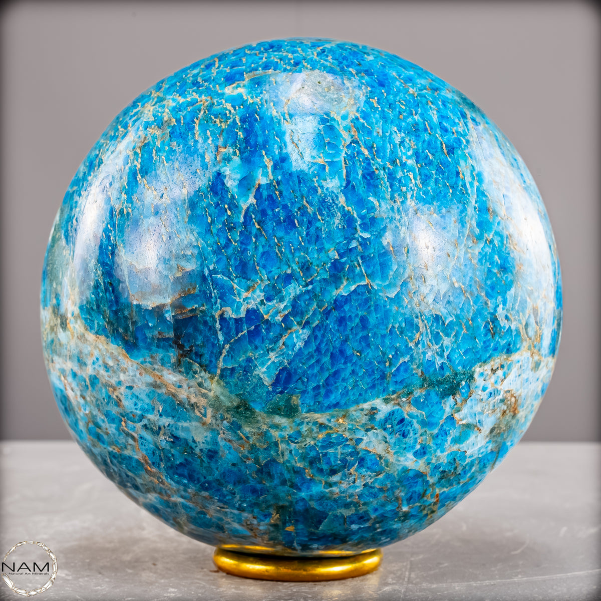 Natürliche Große Blaue Apatit-Kristall Kugel - 3251,66 g
