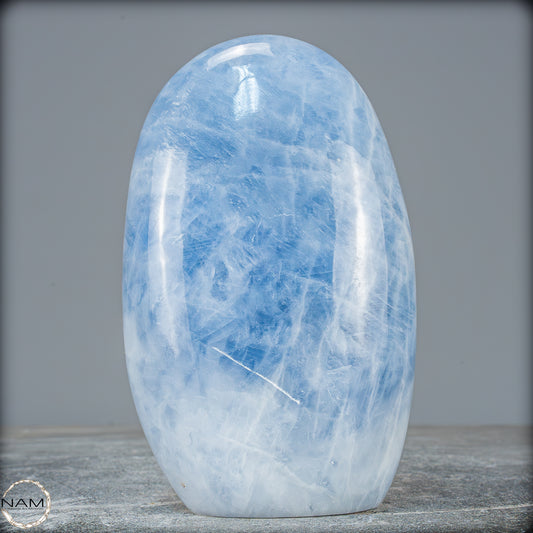 Natürliche Blauer Calcit-Kristall Freiform - 1024,43g