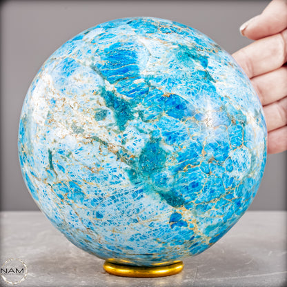 Natürliche Große Blaue Apatit-Kristall Kugel - 3251,66 g