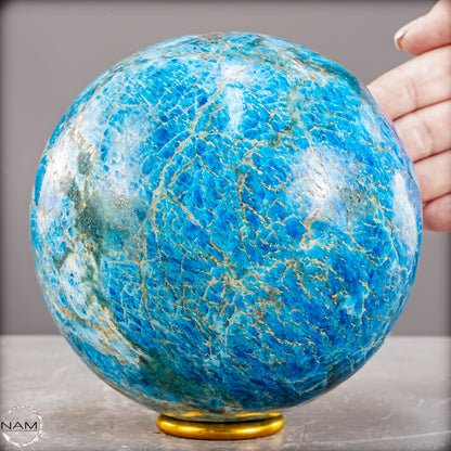 Natürliche Große Blaue Apatit-Kristall Kugel - 3251,66 g
