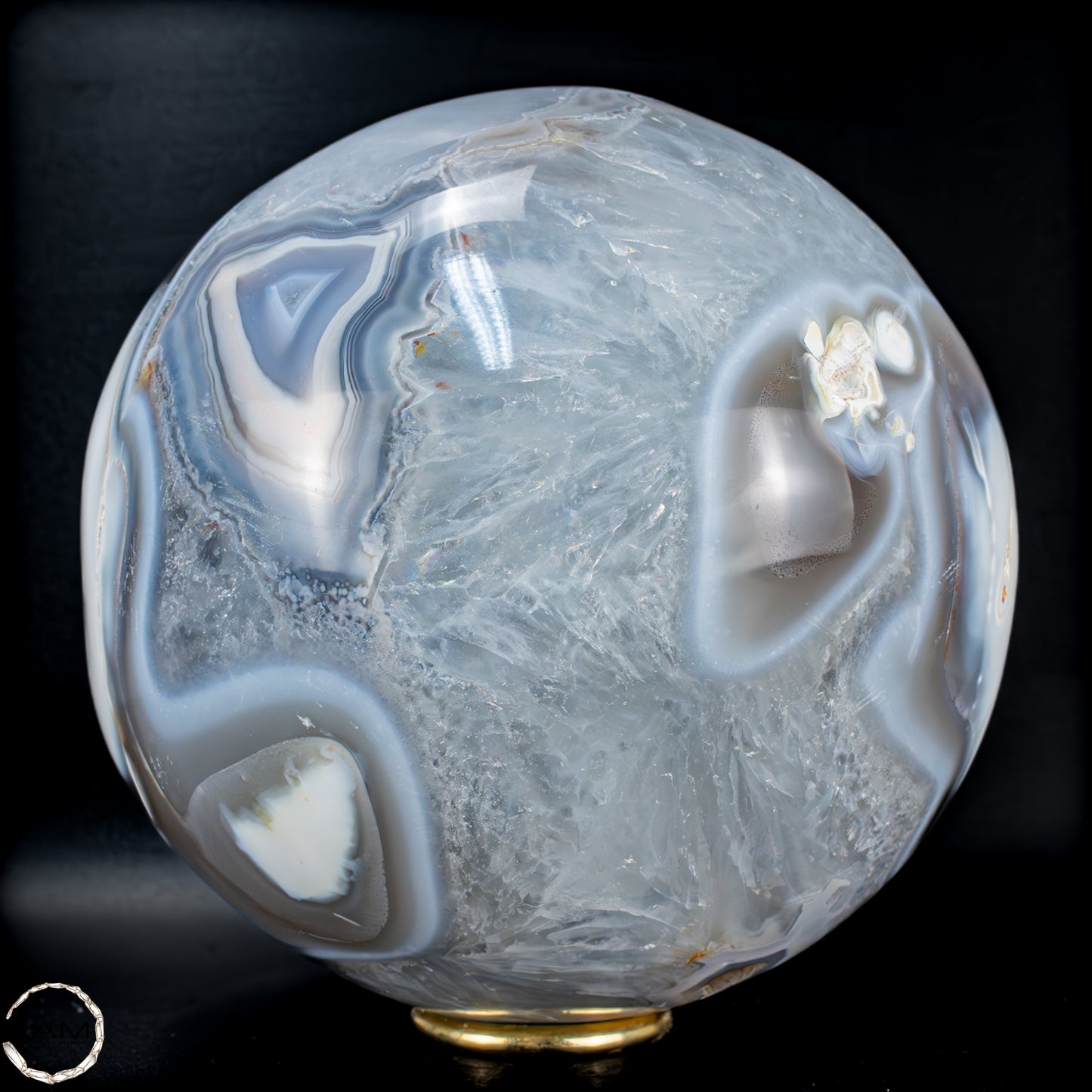 Natürliche Orca-Achat Kugel aus Brasilien - 4224,11g