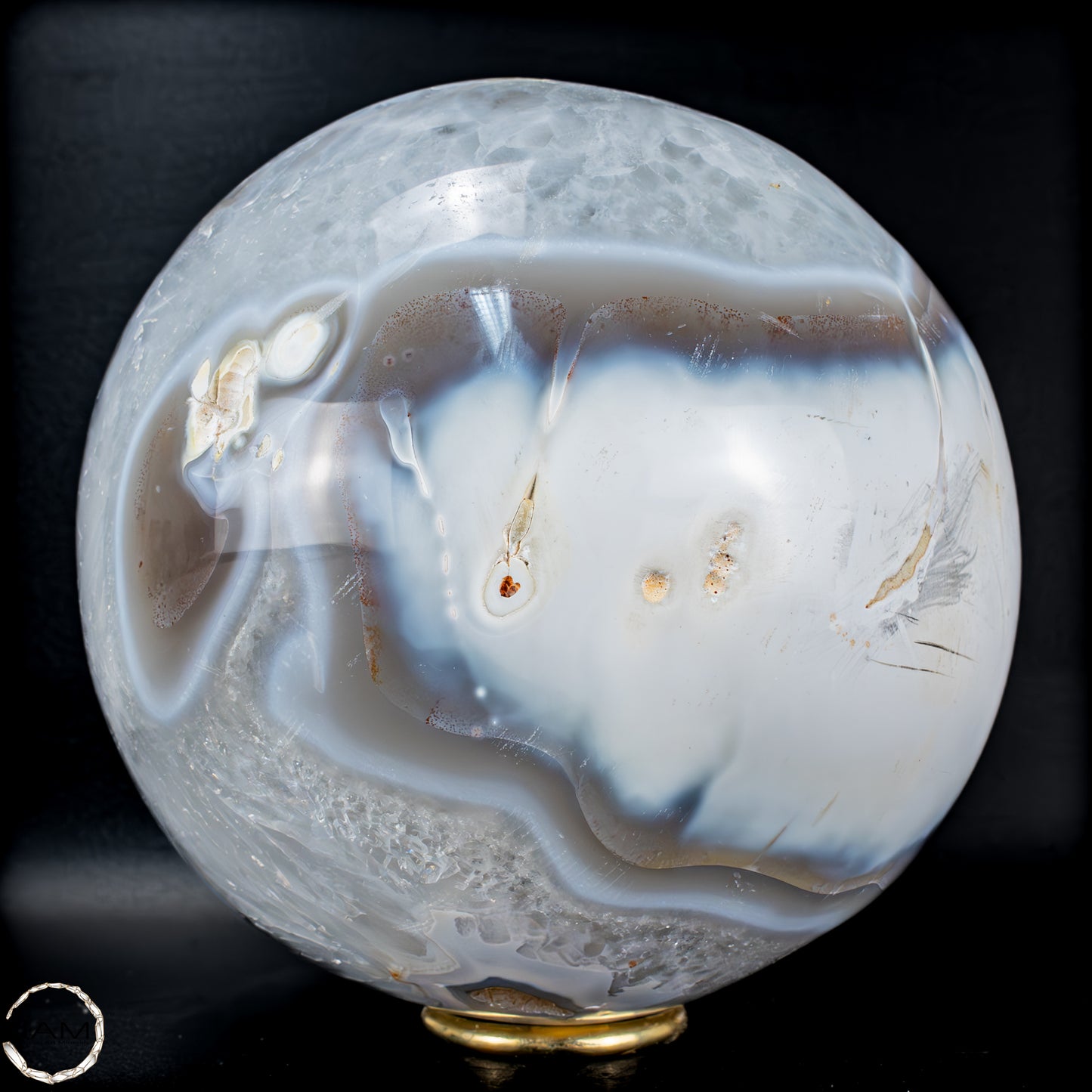 Natürliche Orca-Achat Kugel aus Brasilien - 4224,11g