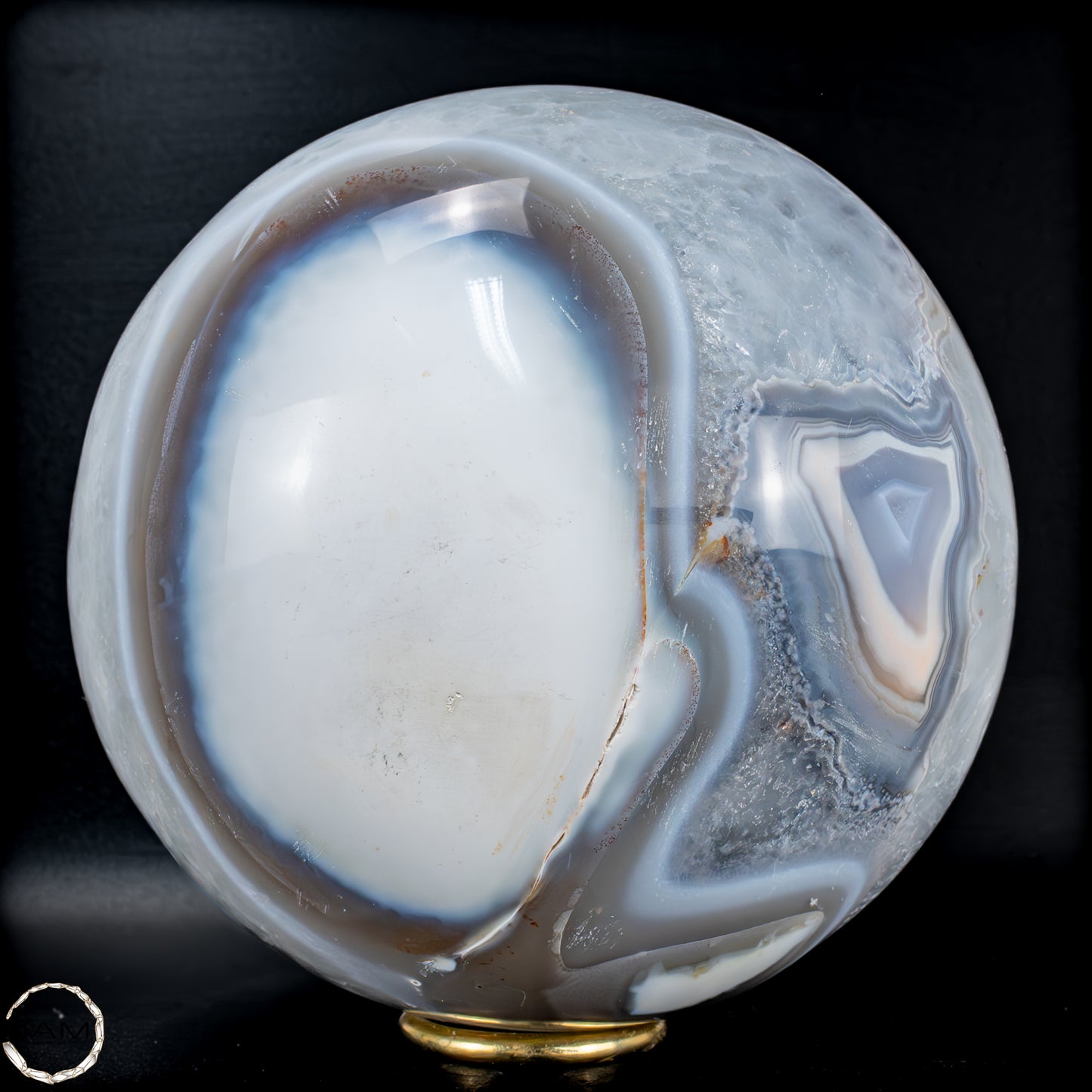 Natürliche Orca-Achat Kugel aus Brasilien - 4224,11g