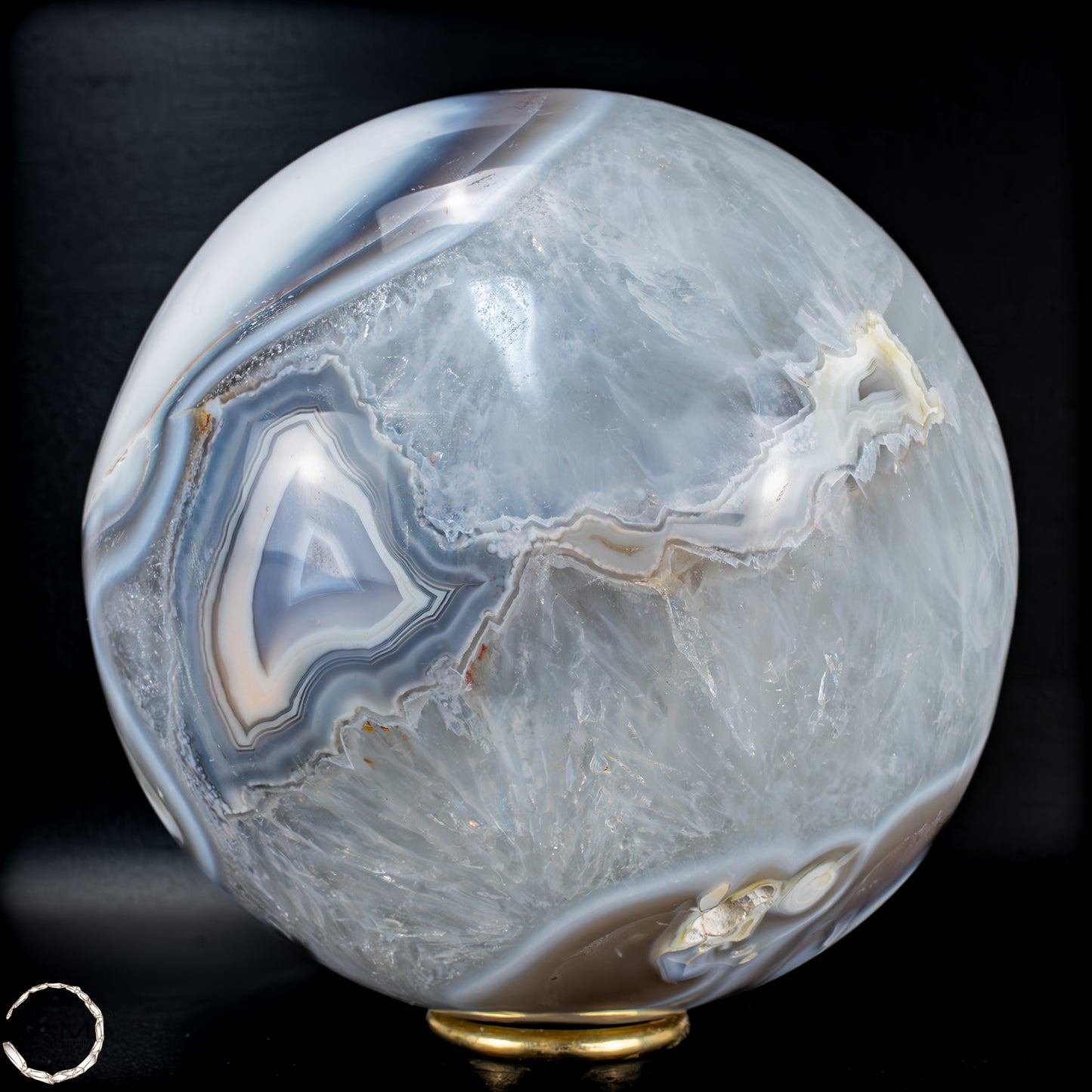 Natürliche Orca-Achat Kugel aus Brasilien - 4224,11g