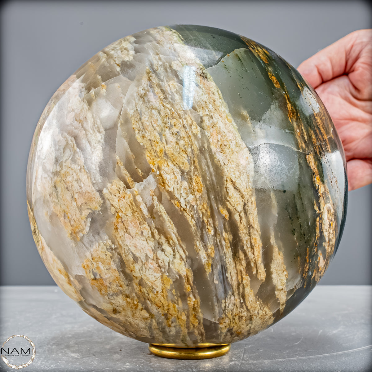 Natürliche Grüne-Quarzkristall Kugel aus Brasilien - 5691,99 g