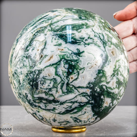 Natürlicher Moos Achat Kristall-Kugel - 3803,71 g