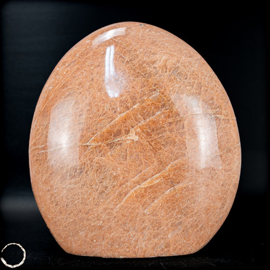 Natürliche Pfirsich-Mondstein Freiform -1059,31g