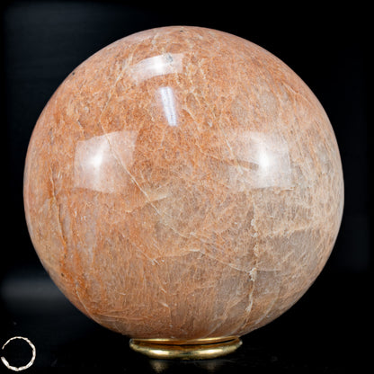 Natürlicher Pfirsich-Mondstein Kristall-Kugel - 2048,15g