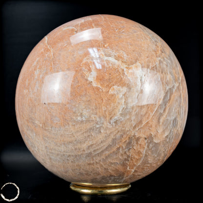 Natürlicher Pfirsich-Mondstein Kristall-Kugel - 2048,15g