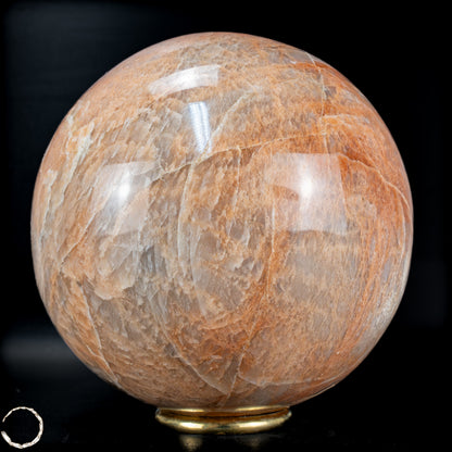 Natürlicher Pfirsich-Mondstein Kristall-Kugel - 2048,15g