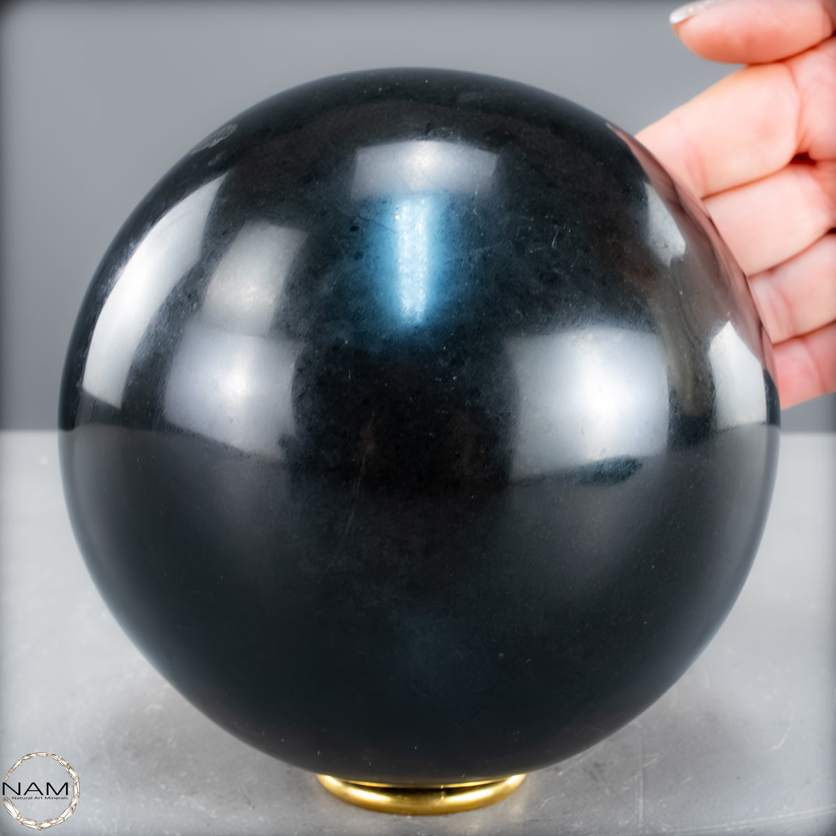 Schwarze Tourmalin-Kristall Kugel aus Brasilien - 3500,66 g