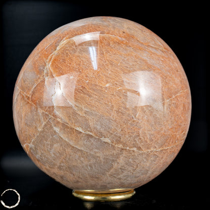 Natürlicher Pfirsich-Mondstein Kristall-Kugel - 2048,15g