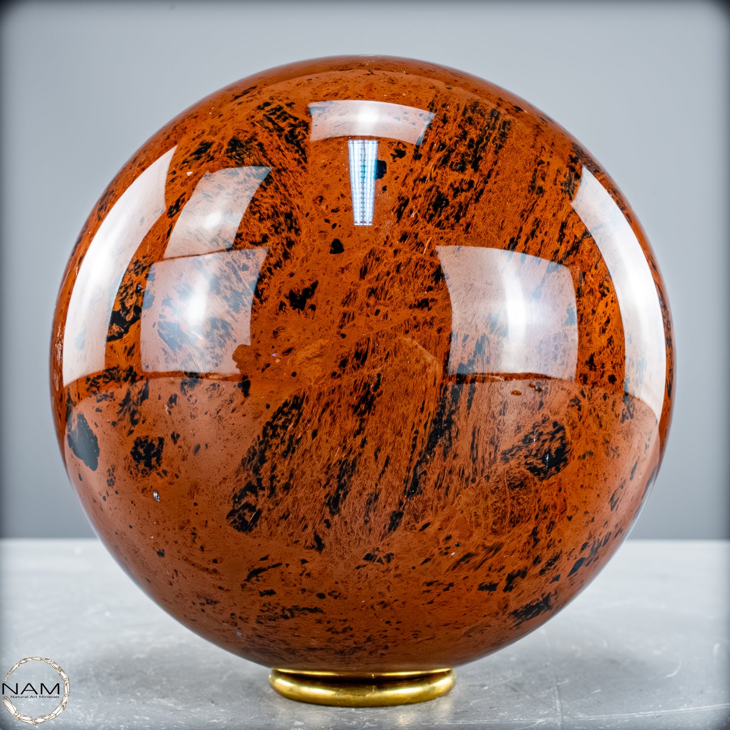 Natürliche Mahagoni-Obsidian Kristall-Kugel - 3253,16 g