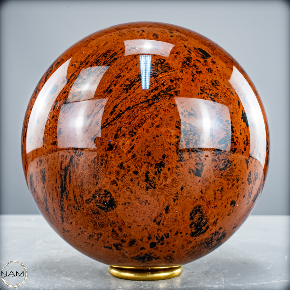 Natürliche Mahagoni-Obsidian Kristall-Kugel - 3253,16 g