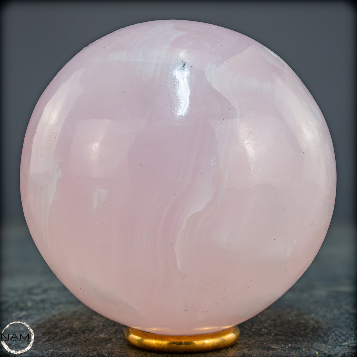 Natürliche Pinke Aragonit Kugel - 618,97g - 75,6mm
