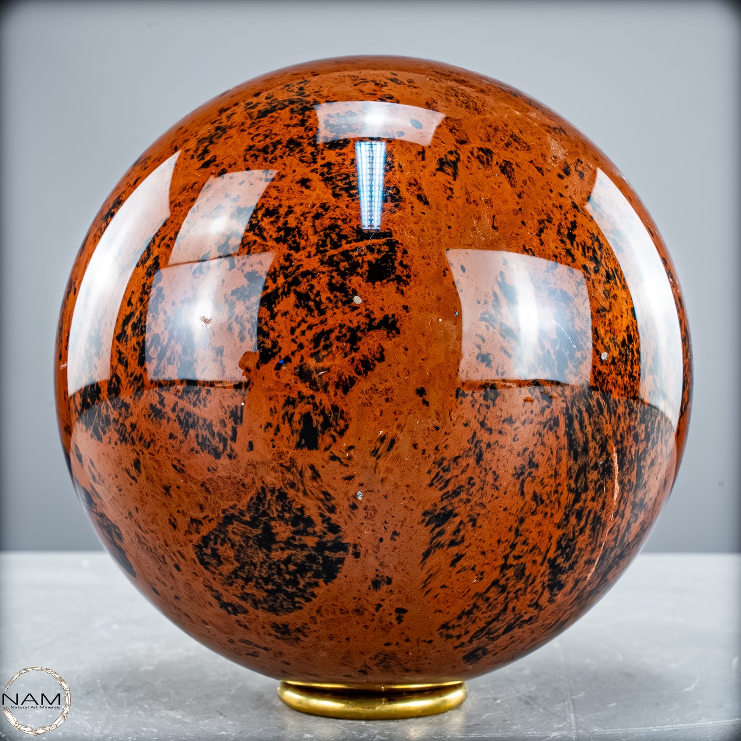 Natürliche Mahagoni-Obsidian Kristall-Kugel - 3253,16 g