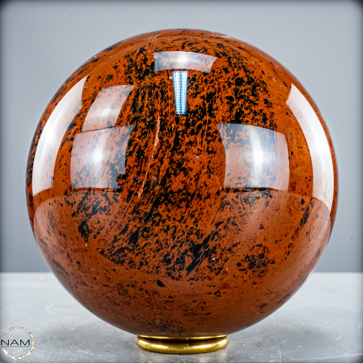Natürliche Mahagoni-Obsidian Kristall-Kugel - 3253,16 g