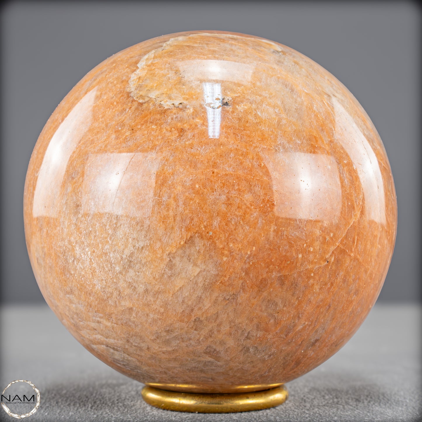 Natürlicher Pfirsich-Mondstein Kristall-Kugel - 1539,21g - 107mm