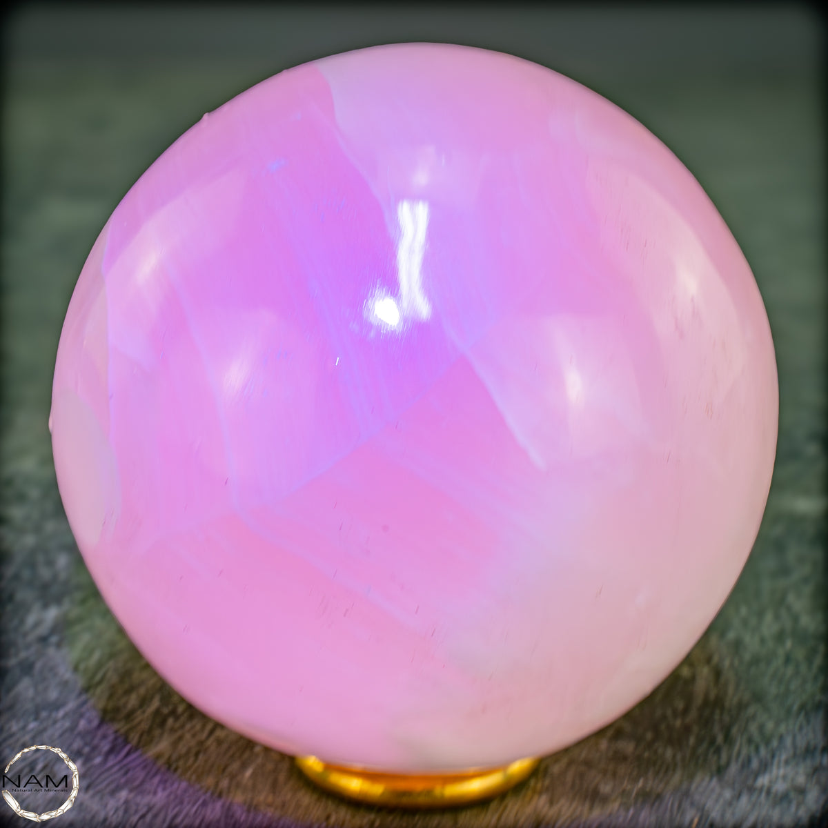 Natürliche Pinke Aragonit Kugel - 618,97g - 75,6mm