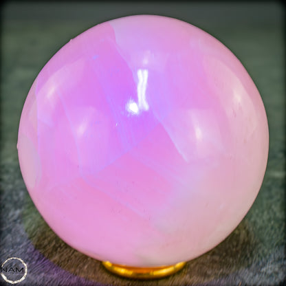 Natürliche Pinke Aragonit Kugel - 618,97g - 75,6mm