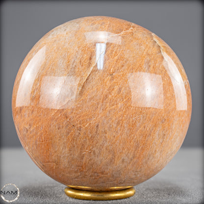 Natürlicher Pfirsich-Mondstein Kristall-Kugel - 1539,21g - 107mm