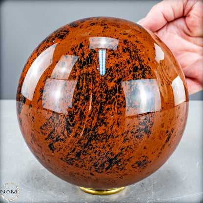 Natürliche Mahagoni-Obsidian Kristall-Kugel - 3253,16 g