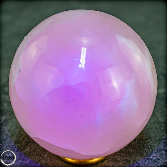 Natürliche Pinke Aragonit Kugel - 618,97g - 75,6mm