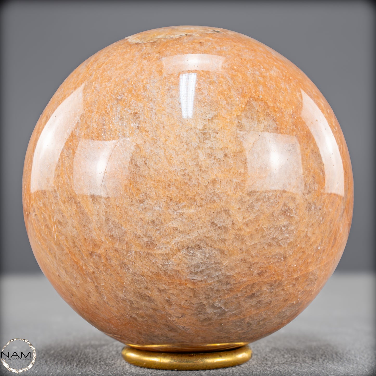 Natürlicher Pfirsich-Mondstein Kristall-Kugel - 1539,21g - 107mm