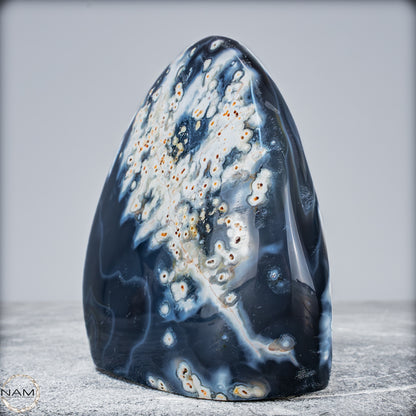 Natürliche Orca-Achat Kristall Freiform aus Brasilien -1002,37g