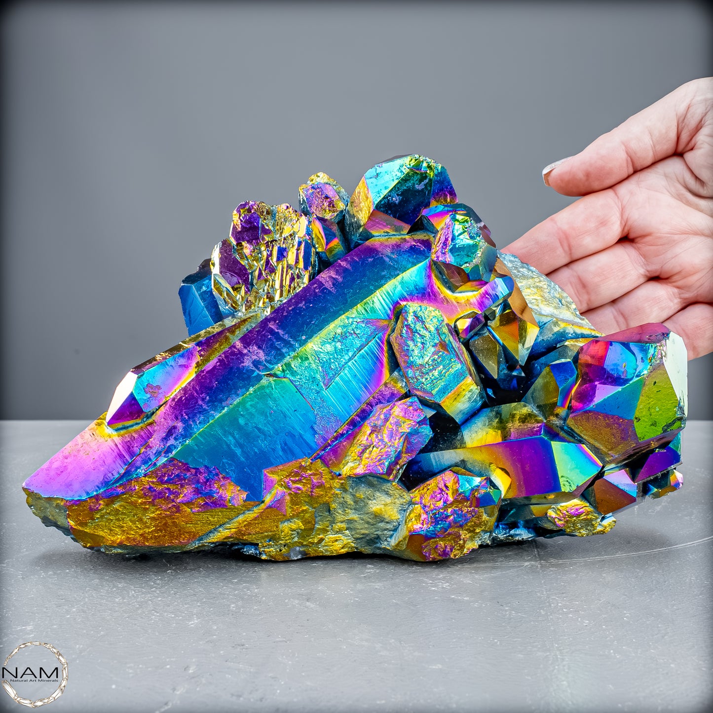 Titanium Aura Quarz – Schillernde Energie der Transformation – 2662,38 g